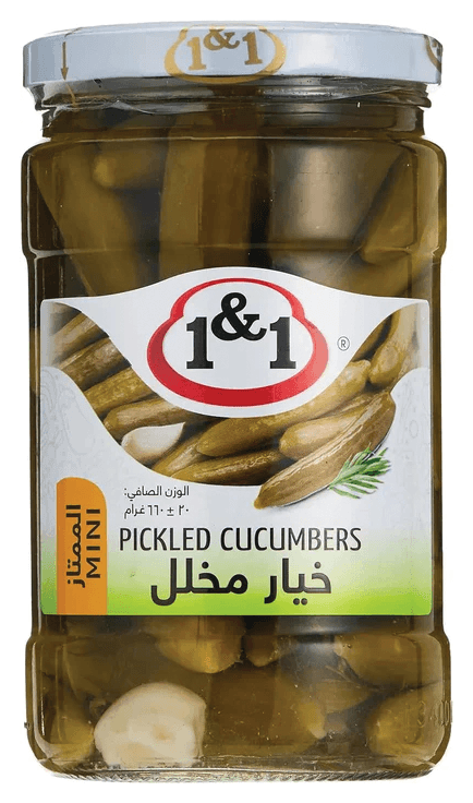 1&1 (MINI) Pickled Cucumber 12 x 660 G