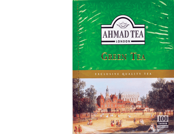 Ahmad Teabag Green 12 x 100 tag