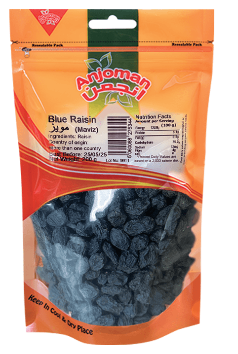 Anjoman BLUE Raisins (MAVIZ) 12 x 200 gr