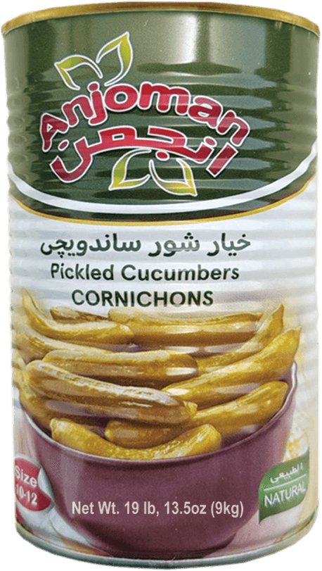 Anjoman Pickled Cucumber in Brine 1 x 9 kg