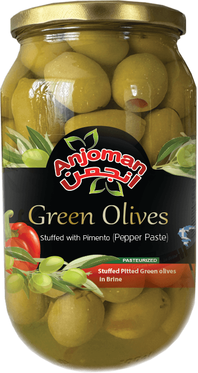 Anjoman (6 x 1 LIT) GREEN OLIVE with PEPPER PASTE (P)