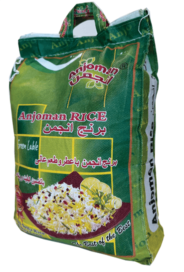 Anjoman Rice GREEN LABEL 20 x 1 kg