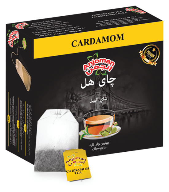 Anjoman TEA Bag Cardamom 12 x 100 Tag (Yellow)
