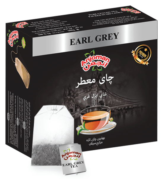 Anjoman TEA Bag Earl Gray 12 x 100 Tag (Silver)
