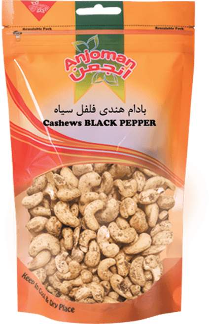 Anjoman Cashew Nuts BLACK PEPPER 12 x 180 gr