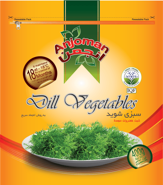Anjoman IQF Frozen Dill VEG 24 x 400 g