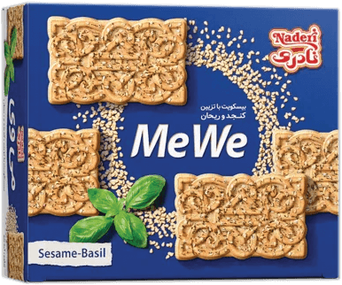 NADERI Sesame BASIL Biscuit (MeWe) 8 x 600 g