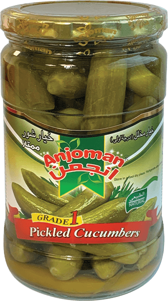 Anjoman Pickled Cucumber (GRADE 1) 12 x 700 G
