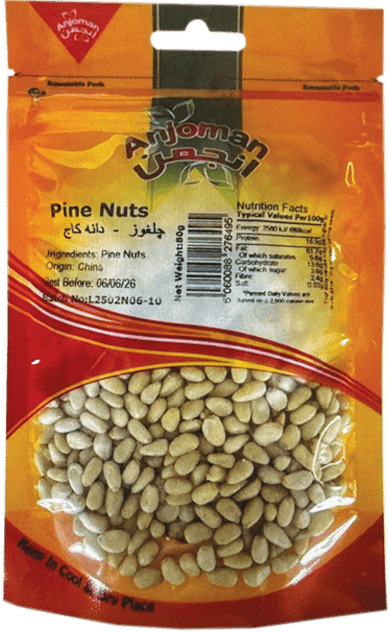 Anjoman Pine Nuts (Chalgoze) 12 x 80 g