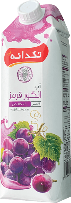 TAKDANEH Red GRAPE Juice 12 x 1 L