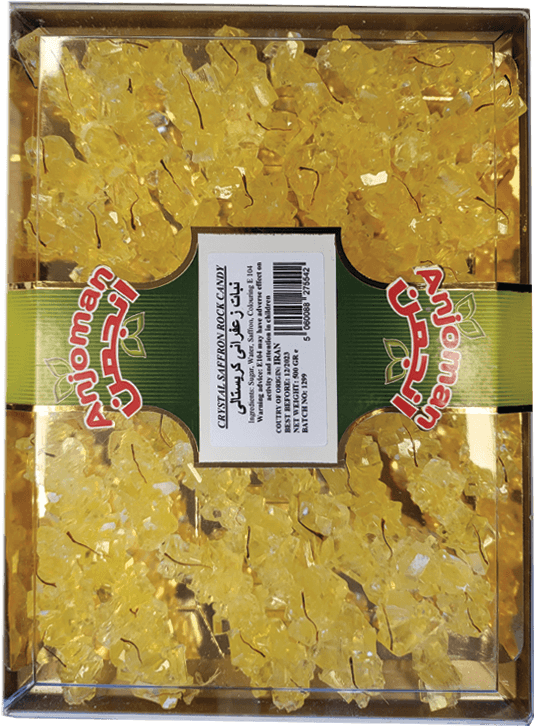 Anjoman Rock Candy CRYSTAL 500gr SAFFRON