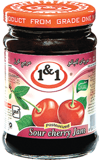 1&1 Sour Cherry Jam 12 x 350 G
