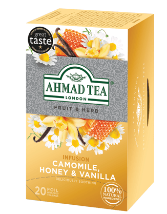 Ahmad Teabag Camomile Honey Vanilla 6 x 20